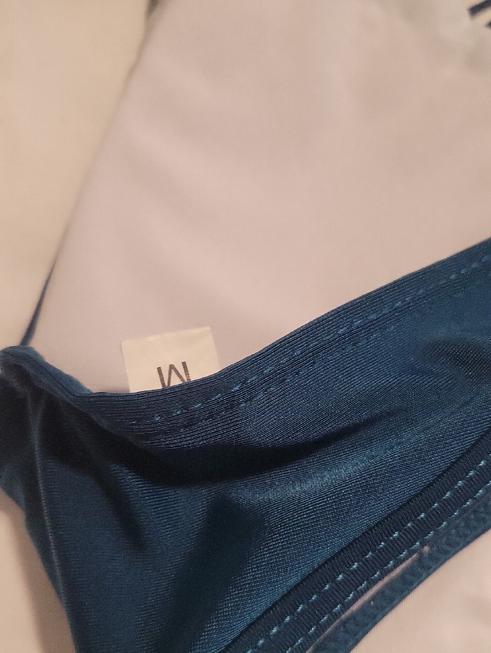 Teal High-Neck Strappy Bikini Set, Women Swim SZ MED - Picture 3 of 6